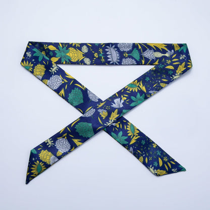 Modern Style 40mm Soft Faux Silk Bandana Scarf Necklace | WA-1932
