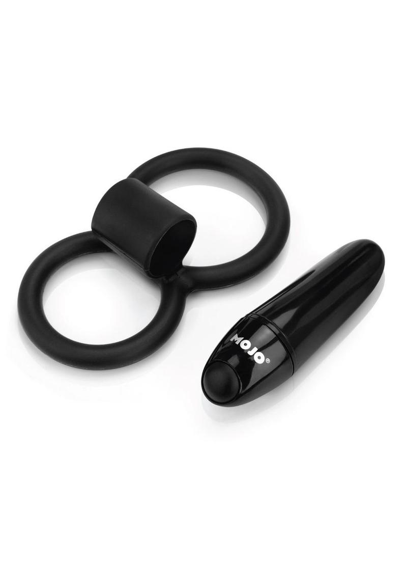 MOJO Apeiros Silicone Vibrating Cock Balls Ring – Black