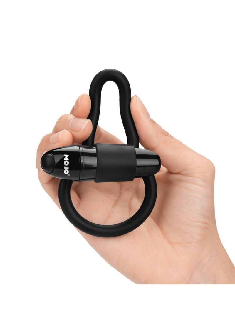 MOJO Apeiros Silicone Vibrating Cock Balls Ring – Black