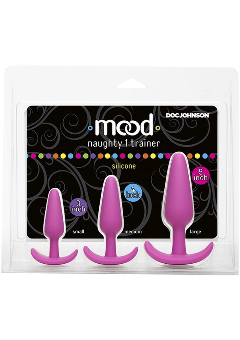Mood Naughty 1 Trainer Silicone Anal Plug 3 Piece Set