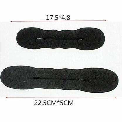 Multi size Sponge Black Hair Styling Donut Bun Curler Maker Ring Magic Foam Donut Twist Tool Hair Clip Easy To Carry And Use Hair Styling Tools For Women