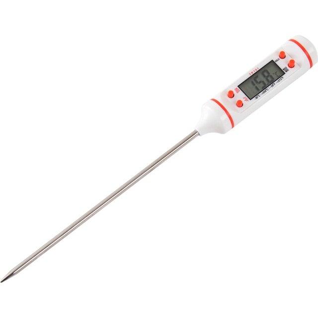 Multifunctional Digital Thermometer For BBQ Food Meat Cake Candy Bake Grill Ultra Fast Kitchen Thermometer with Hold &amp; Calibration Digital Food Thermometer for BBQ Baking Candy Milk Temperature Cooking Thermometer Oven Kitchen Tools