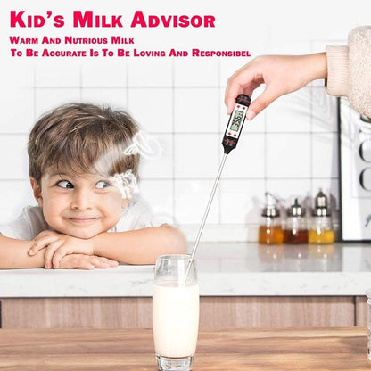Multifunctional Digital Thermometer For BBQ Food Meat Cake Candy Bake Grill Ultra Fast Kitchen Thermometer with Hold &amp; Calibration Digital Food Thermometer for BBQ Baking Candy Milk Temperature Cooking Thermometer Oven Kitchen Tools