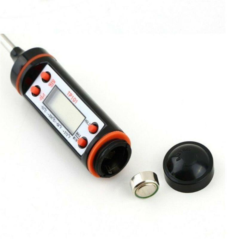 Multifunctional Digital Thermometer For BBQ Food Meat Cake Candy Bake Grill Ultra Fast Kitchen Thermometer with Hold &amp; Calibration Digital Food Thermometer for BBQ Baking Candy Milk Temperature Cooking Thermometer Oven Kitchen Tools