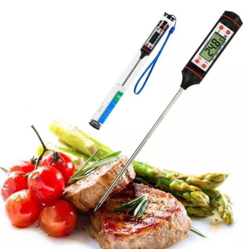 Multifunctional Digital Thermometer For BBQ Food Meat Cake Candy Bake Grill Ultra Fast Kitchen Thermometer with Hold &amp; Calibration Digital Food Thermometer for BBQ Baking Candy Milk Temperature Cooking Thermometer Oven Kitchen Tools