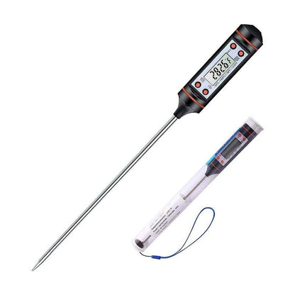 Multifunctional Digital Thermometer For BBQ Food Meat Cake Candy Bake Grill Ultra Fast Kitchen Thermometer with Hold &amp; Calibration Digital Food Thermometer for BBQ Baking Candy Milk Temperature Cooking Thermometer Oven Kitchen Tools