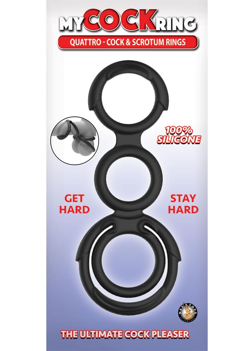 My Cock Ring Quattro and Triple Silicone Cock