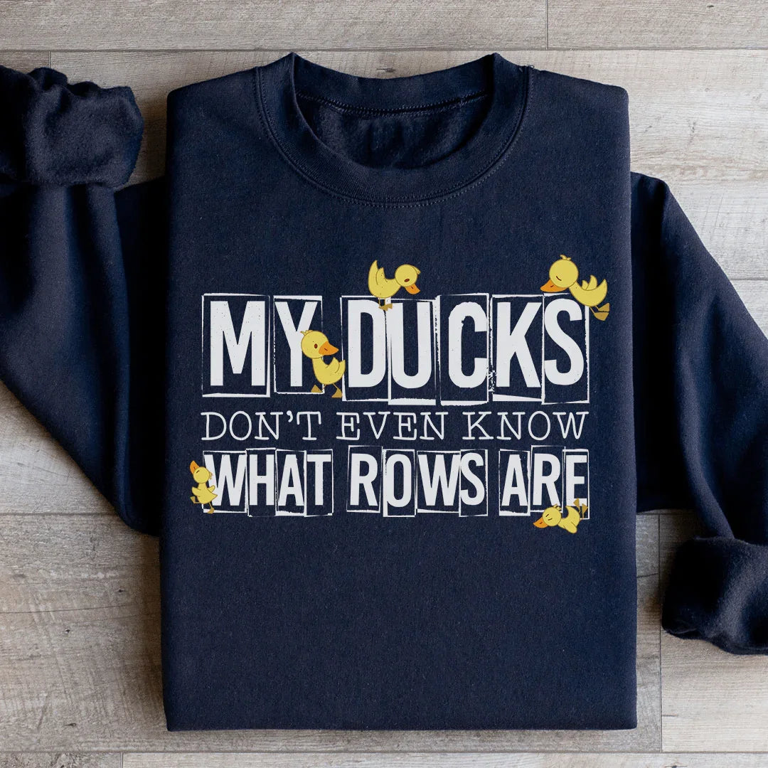Chaotic Mom Life Fleece Sweatshirt – "MY DUCKS DON&