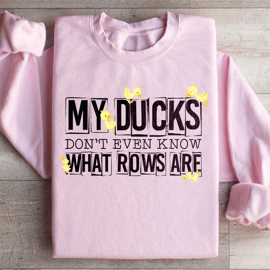Chaotic Mom Life Fleece Sweatshirt – "MY DUCKS DON&