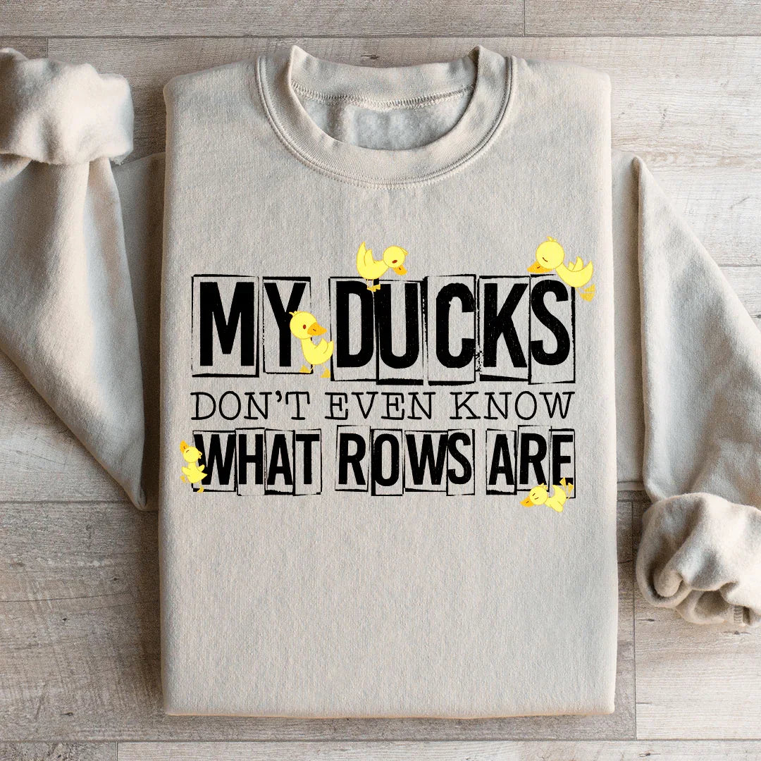 Chaotic Mom Life Fleece Sweatshirt – "MY DUCKS DON&