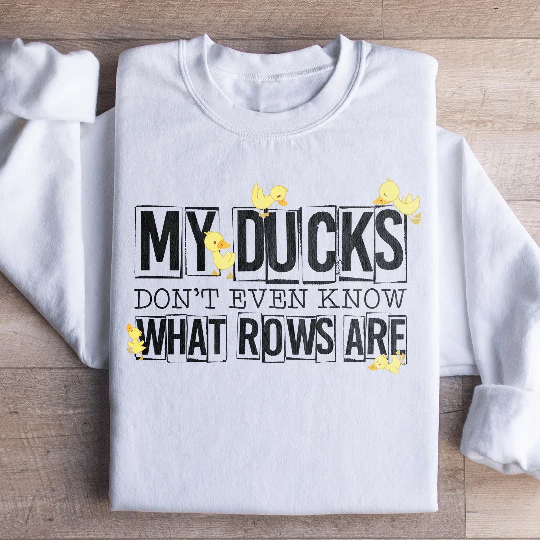 Chaotic Mom Life Fleece Sweatshirt – "MY DUCKS DON&