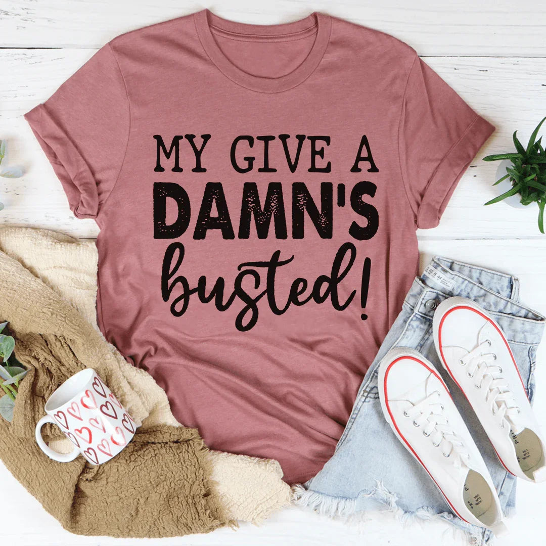 Country Lyric Humor Top – "My Give A Damn&