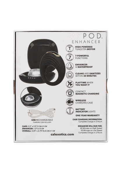 CalExotics MyPod Enhancer Luxury Cock Ring with Charging Case