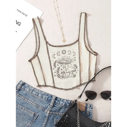Mystical Mushroom Corset Tank