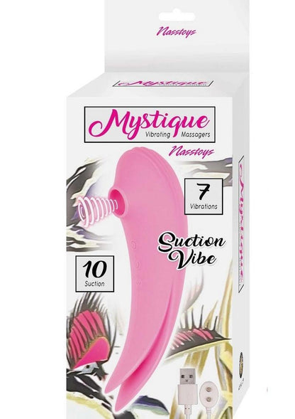 Mystique Suction Vibe Rechargeable Silicone Massager