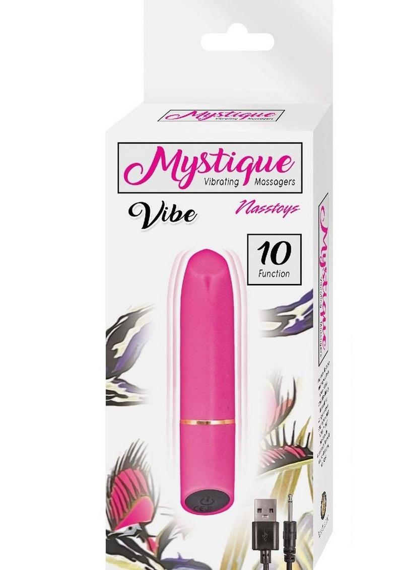 Mystique Vibrating Massager Rechargeable Silicone Vibrator