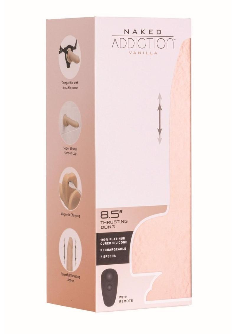 Naked Addiction Vanilla Thrusting and Vibrating Dong