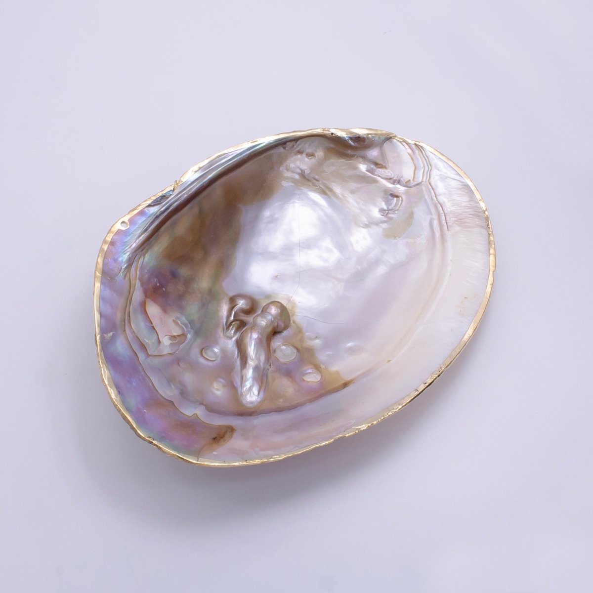 Natural Freshwater Pearl Tray in Gold &amp; Silver Findings | P1894