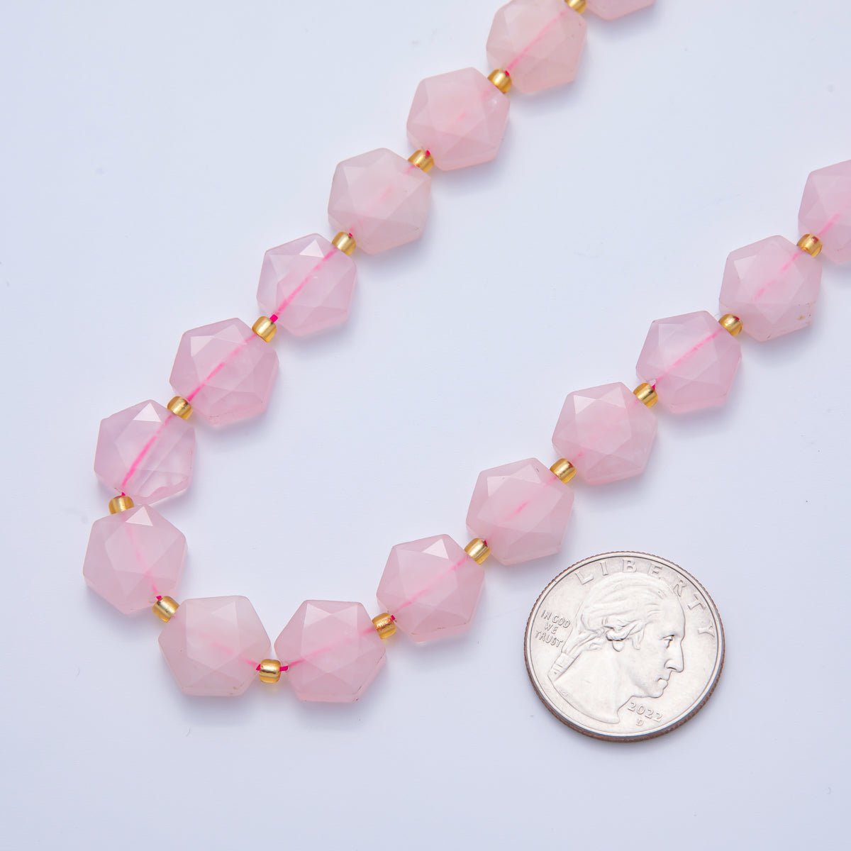 Natural Gemstone 12mm x 14mm Multifaceted Hexagonal Bead Strand Finding | WA-A3612 - WA-A3617