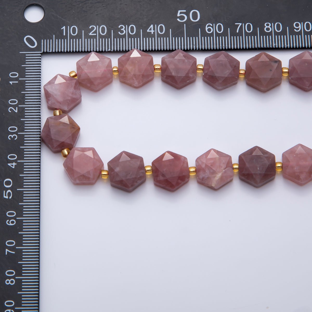 Natural Gemstone 12mm x 14mm Multifaceted Hexagonal Bead Strand Finding | WA-A3612 - WA-A3617