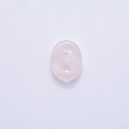 Natural Gemstone 2 Holes Button Spacer Beads | ZA1230 - ZA1233