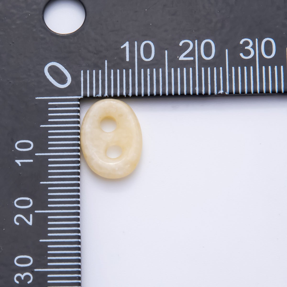 Natural Gemstone 2 Holes Button Spacer Beads | ZA1230 - ZA1233