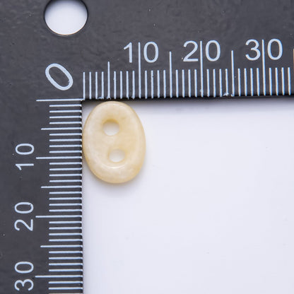 Natural Gemstone 2 Holes Button Spacer Beads | ZA1230 - ZA1233