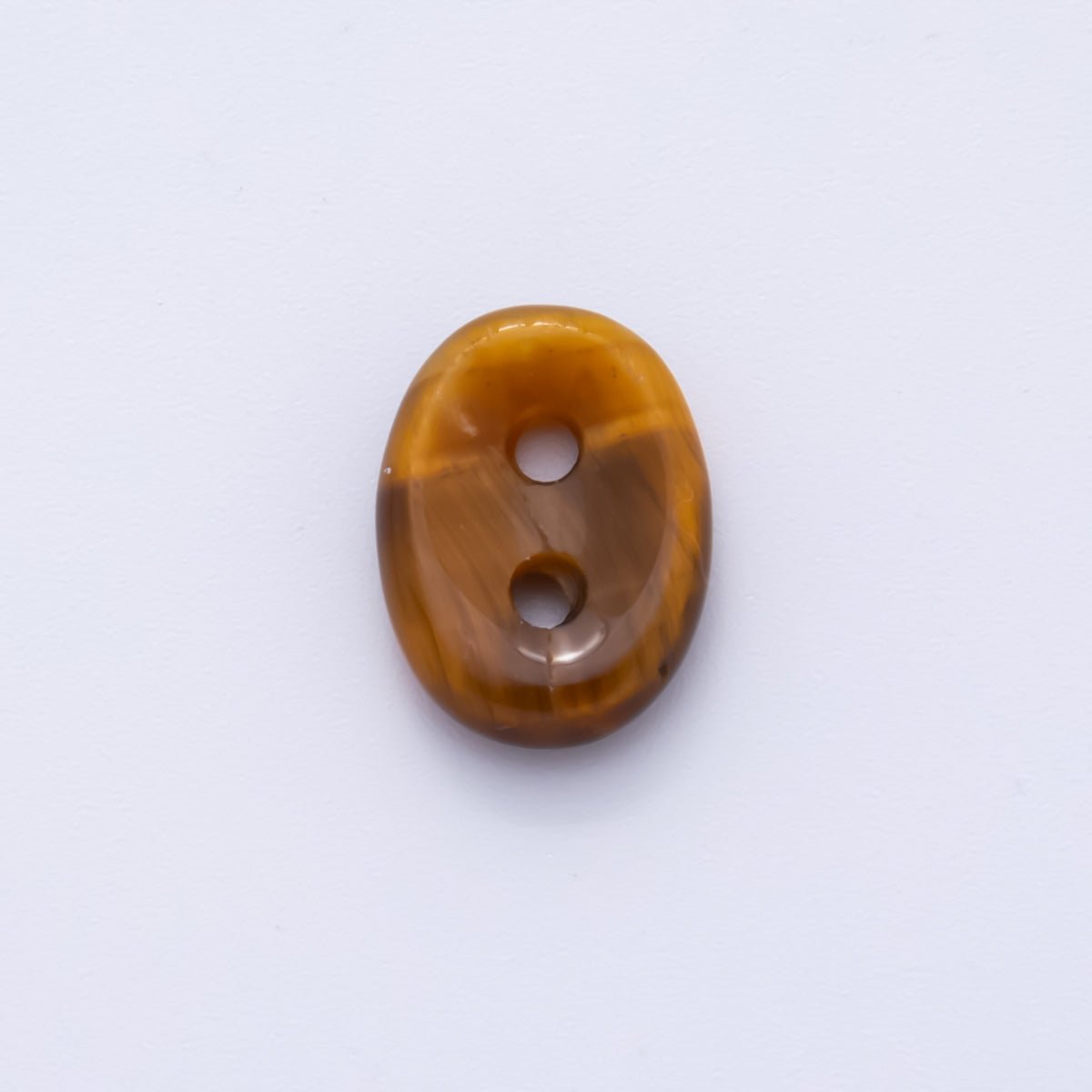 Natural Gemstone 2 Holes Button Spacer Beads | ZA1230 - ZA1233