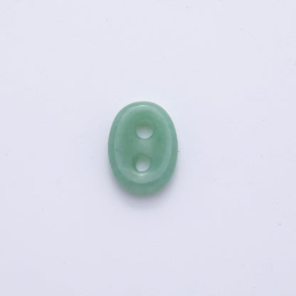 Natural Gemstone 2 Holes Button Spacer Beads | ZA1230 - ZA1233