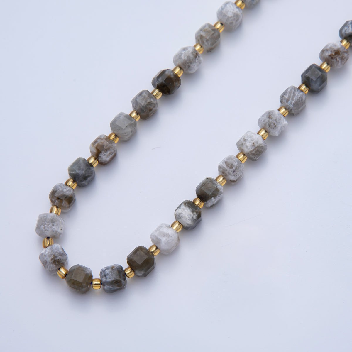 Natural Gemstone 6.5mm Multifaceted Cube Square Beads Strand Finding | WA-A3549 - WA-A3561