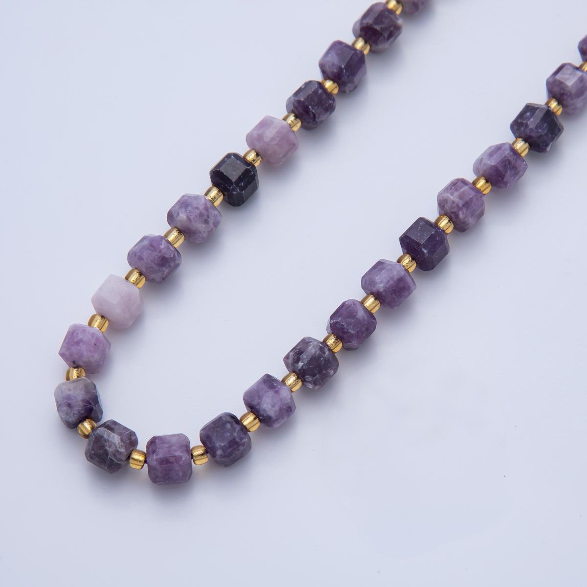Natural Gemstone 6.5mm Multifaceted Cube Square Beads Strand Finding | WA-A3549 - WA-A3561