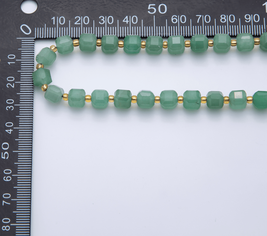 Natural Gemstone 6.5mm Multifaceted Cube Square Beads Strand Finding | WA-A3549 - WA-A3561