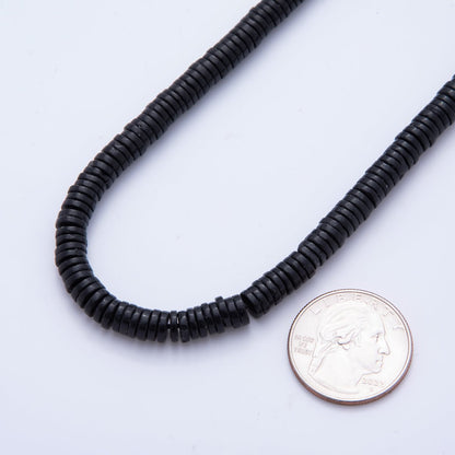 Natural Gemstone Heishi Beads 6mm x 1.5mm Flat Disc Coin Beads Strand Finding | WA-A3598 - WA-A3608