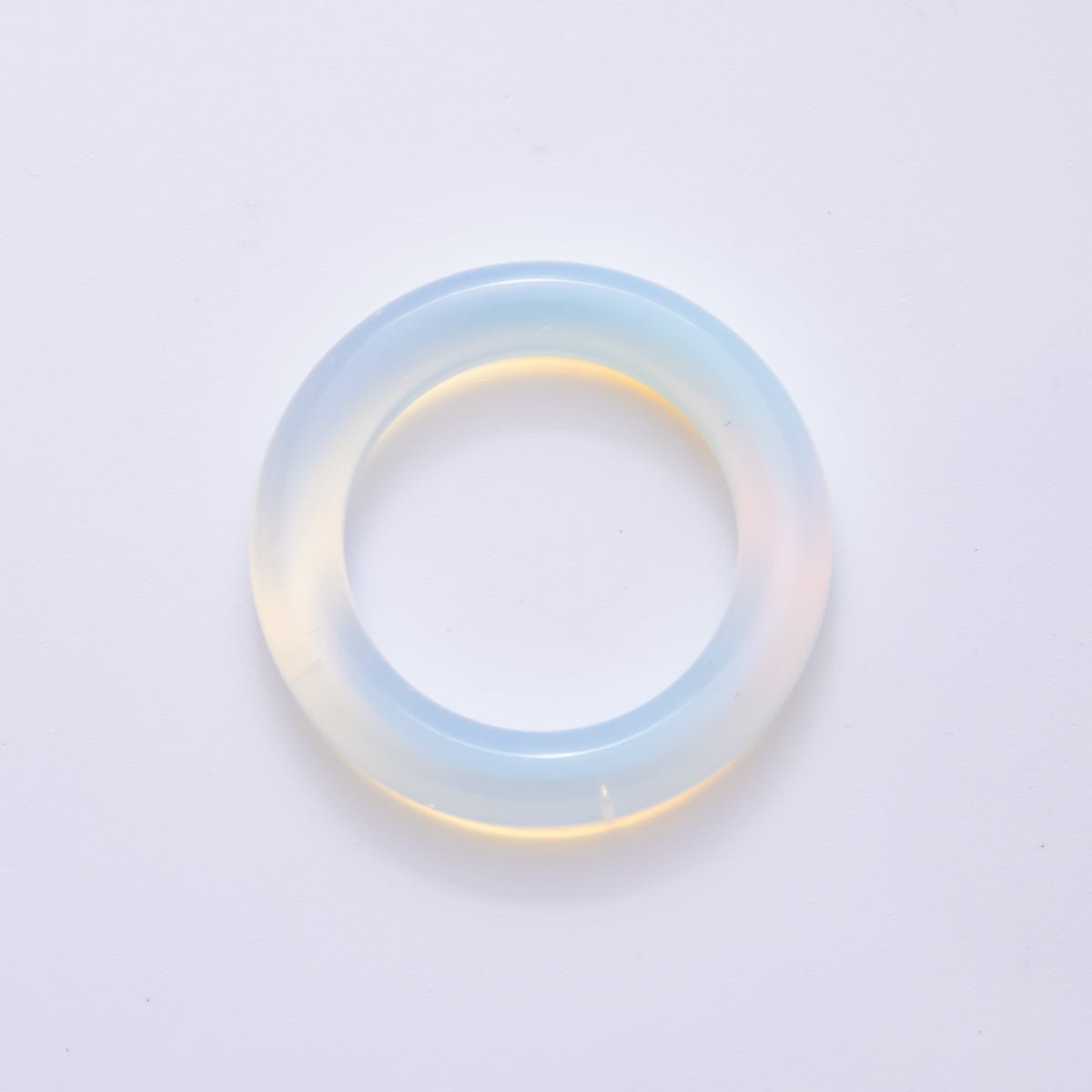 Natural Gemstone Round Ring Smooth Polish Spacer Beads | ZA1227 - ZA1229