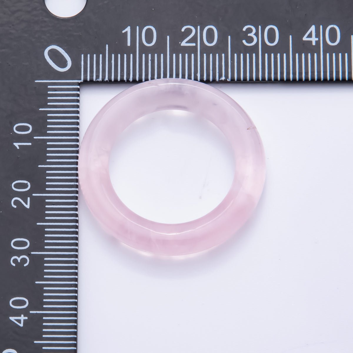 Natural Gemstone Round Ring Smooth Polish Spacer Beads | ZA1227 - ZA1229
