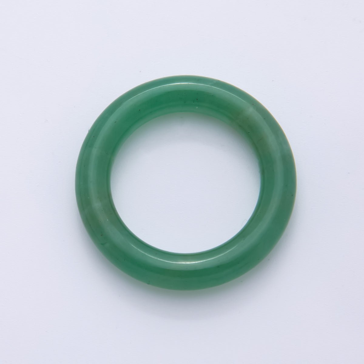 Natural Gemstone Round Ring Smooth Polish Spacer Beads | ZA1227 - ZA1229