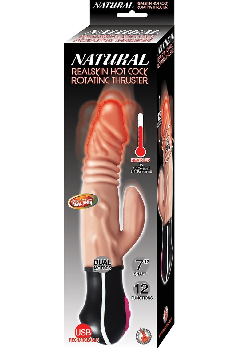 Natural Realskin Hot Cock Rotating Thruster