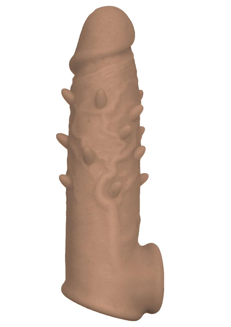 Natural Realskin Spiked Vibrating Penis Xtender