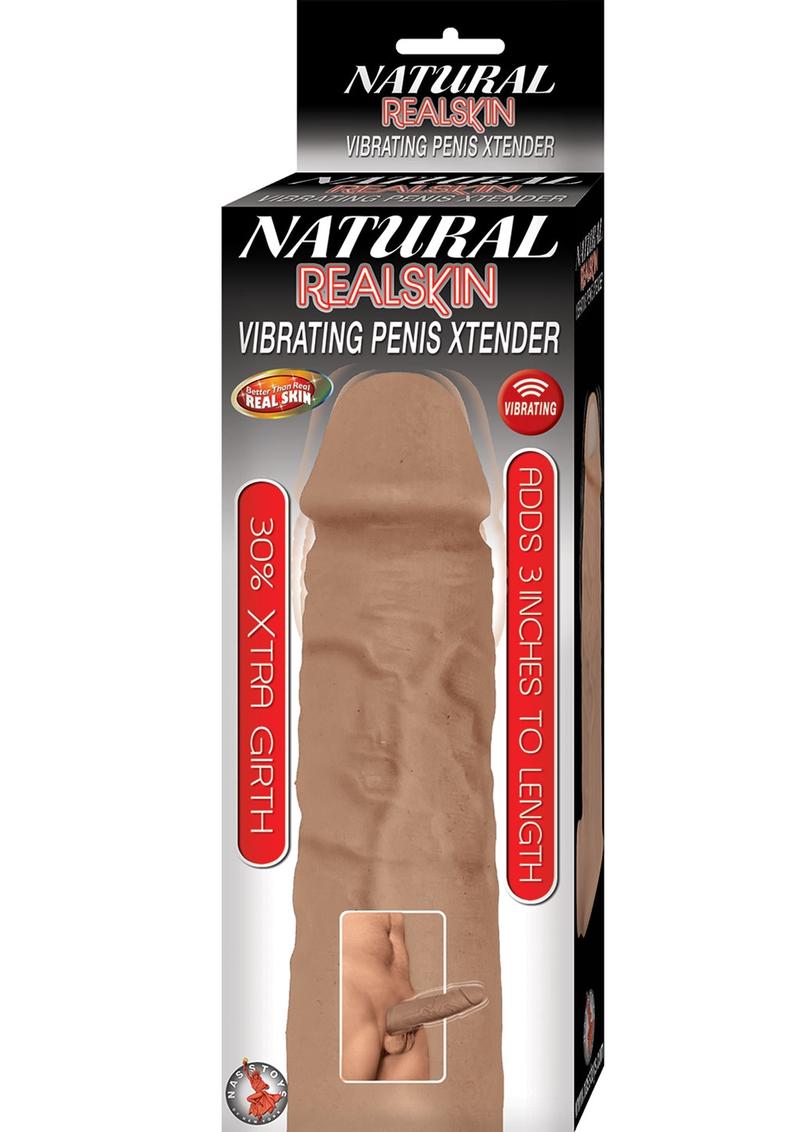 Natural Realskin Vibrating Penis Xtender