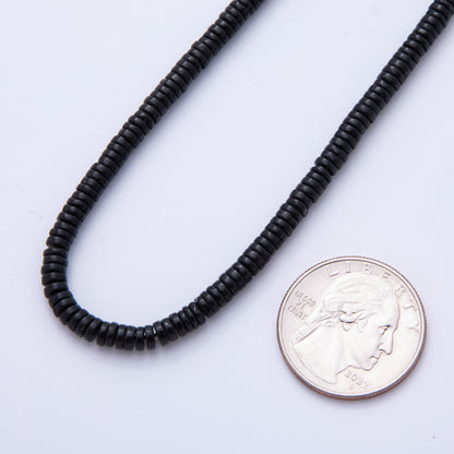 Natural Rondelle Beads Gemstone 4mm x 1.5mm Dark Mixed Color Smooth Beads Strand Finding | WA-A3586 - WA-A3597