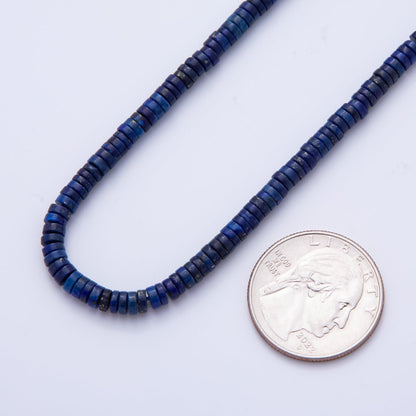 Natural Rondelle Beads Gemstone 4mm x 1.5mm Dark Mixed Color Smooth Beads Strand Finding | WA-A3586 - WA-A3597