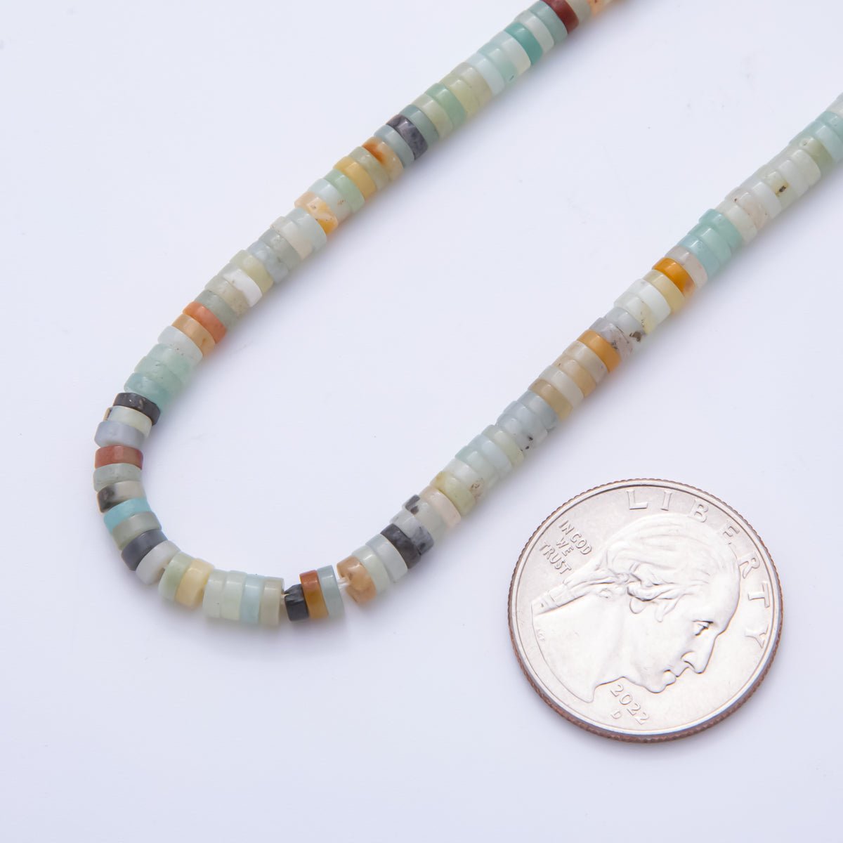 Natural Rondelle Beads Gemstone 4mm x 1.5mm Dark Mixed Color Smooth Beads Strand Finding | WA-A3586 - WA-A3597