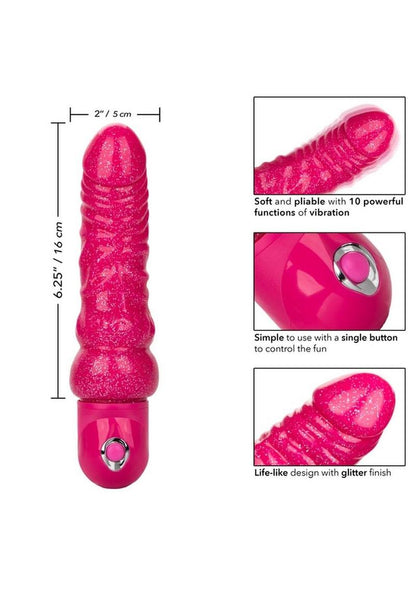 Naughty Bits Lady Boner Bendable Personal Vibrator 10 Functions