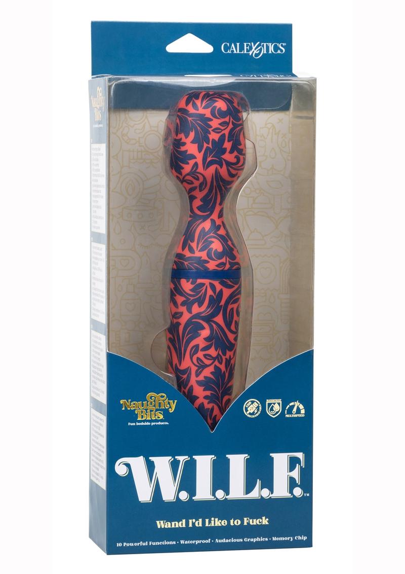 Naughty Bits W.I.L.F Wand Massager Multicolor Waterproof Vibrator