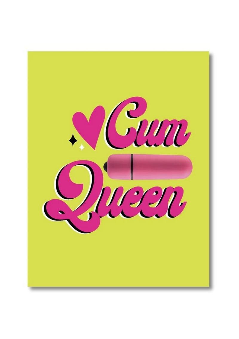 "Cum Queen" Greeting Card &amp; Bullet Vibrator – Fun &amp; Flirty Gift