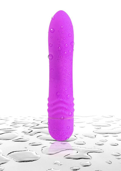 Neon Luv Touch Waves Waterproof Textured Vibrator