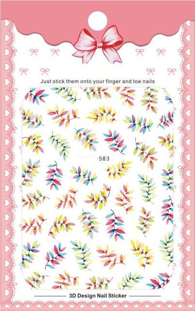 New 3D Self-Adhesive Lovely Red Lips Image Nails Stickers for Nails Sticker Decorations Manicure Valentine&