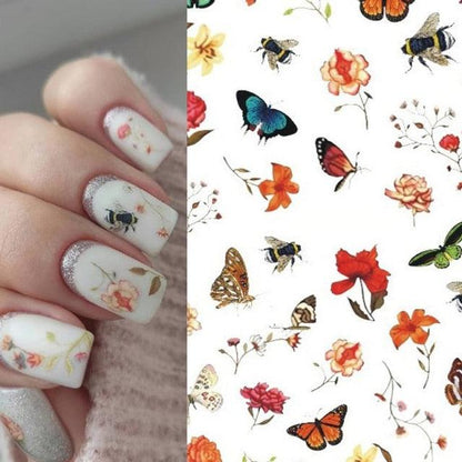 New 3D Self-Adhesive Lovely Red Lips Image Nails Stickers for Nails Sticker Decorations Manicure Valentine&