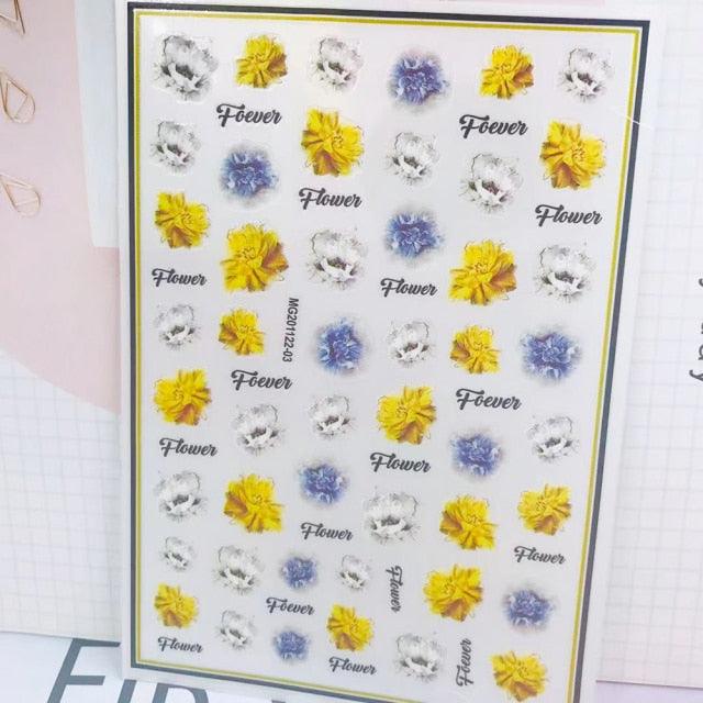 New 3D Self-Adhesive Lovely Red Lips Image Nails Stickers for Nails Sticker Decorations Manicure Valentine&