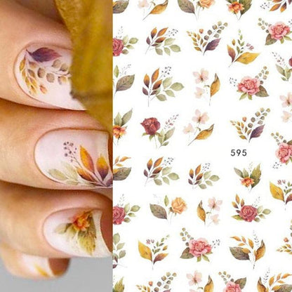New 3D Self-Adhesive Lovely Red Lips Image Nails Stickers for Nails Sticker Decorations Manicure Valentine&